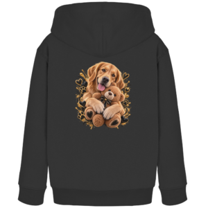 Golden Retriever - Cuddle - Kids Organic Hoodie