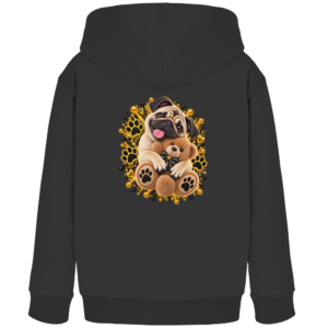 Mops - Cuddle - Kids Organic Hoodie
