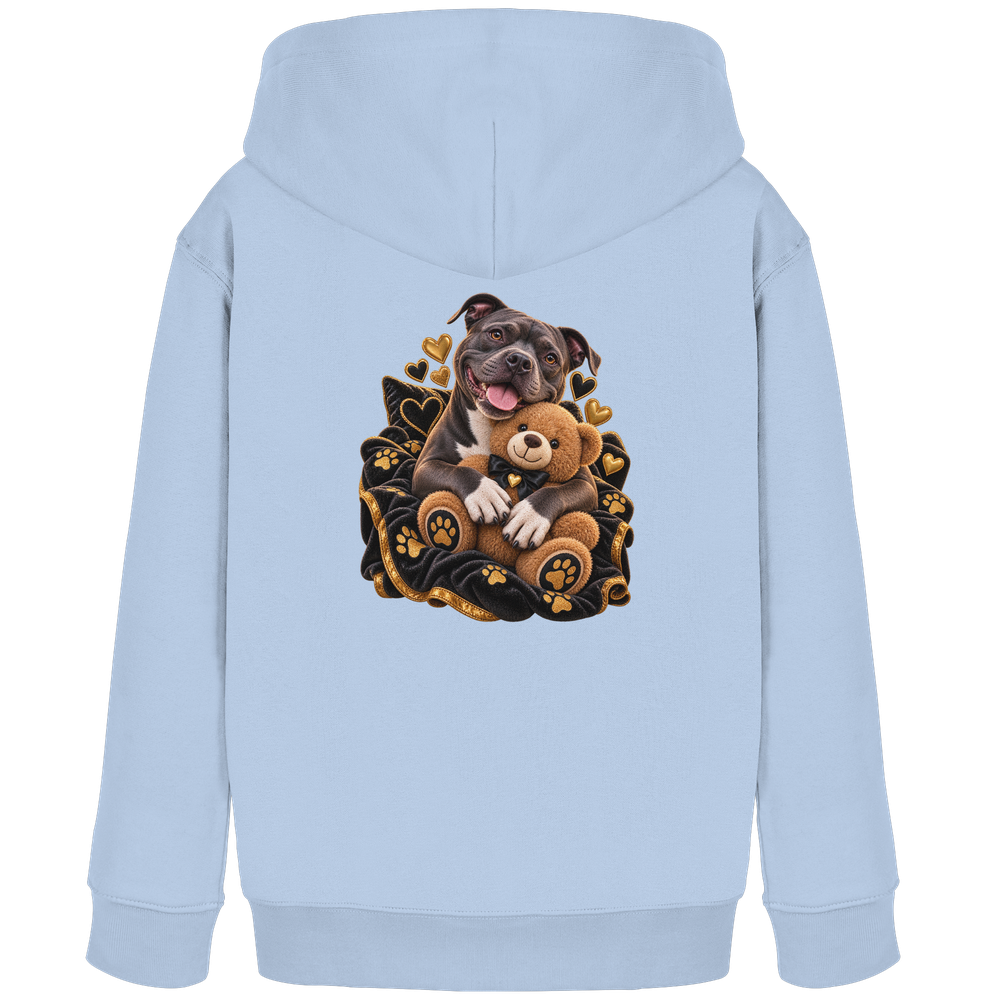 Staffordshire Bullterrier - Cuddle - Kids Organic Hoodie – Bild 8
