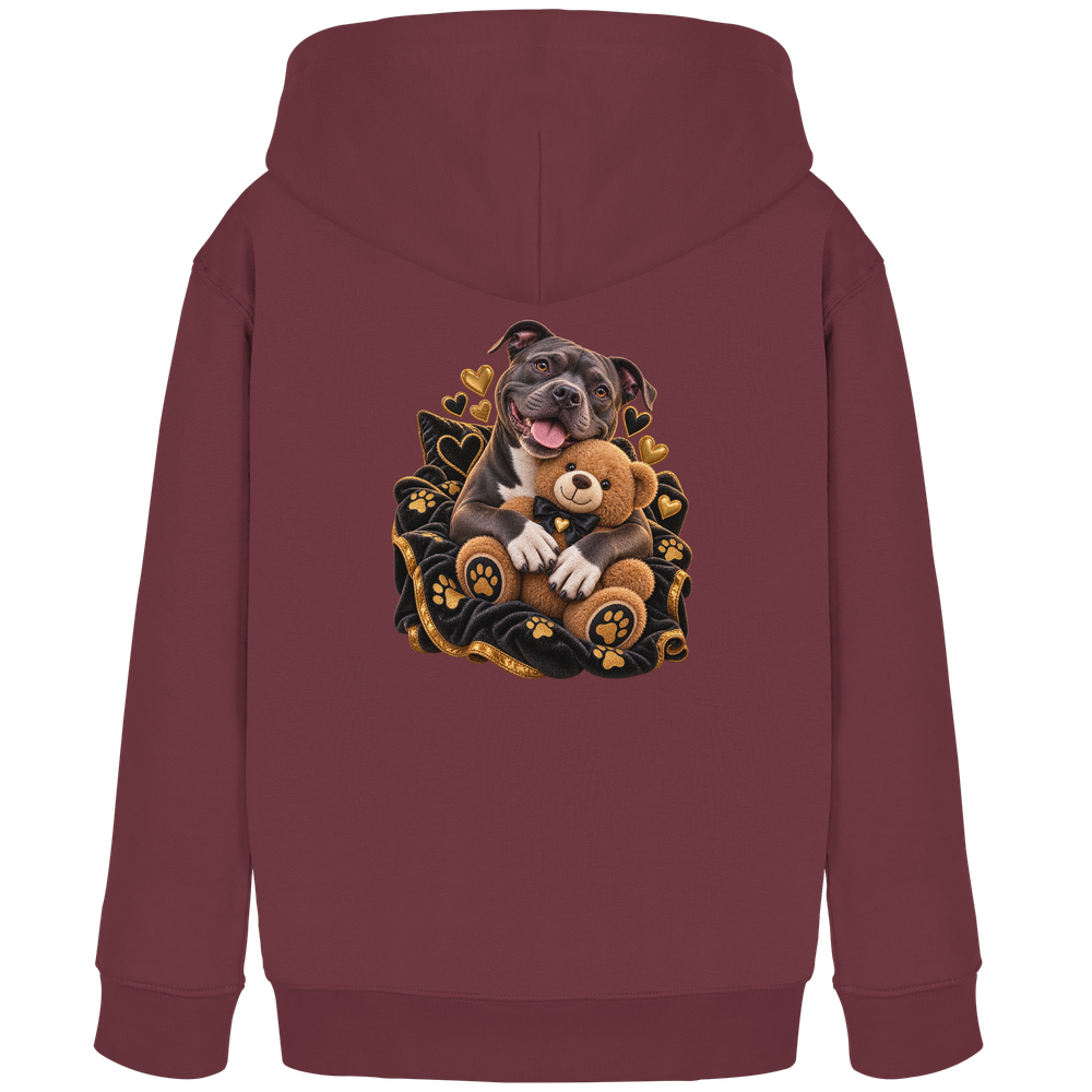 Staffordshire Bullterrier - Cuddle - Kids Organic Hoodie – Bild 6