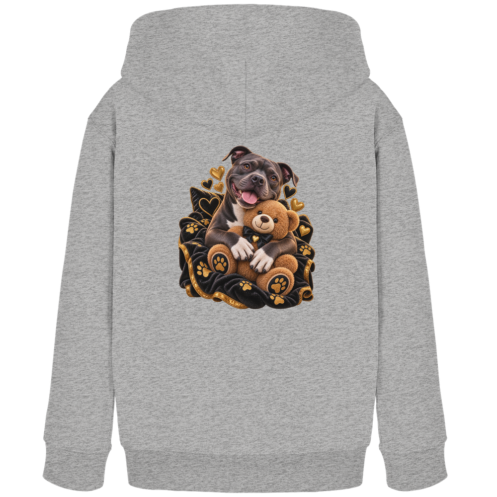 Staffordshire Bullterrier - Cuddle - Kids Organic Hoodie – Bild 3