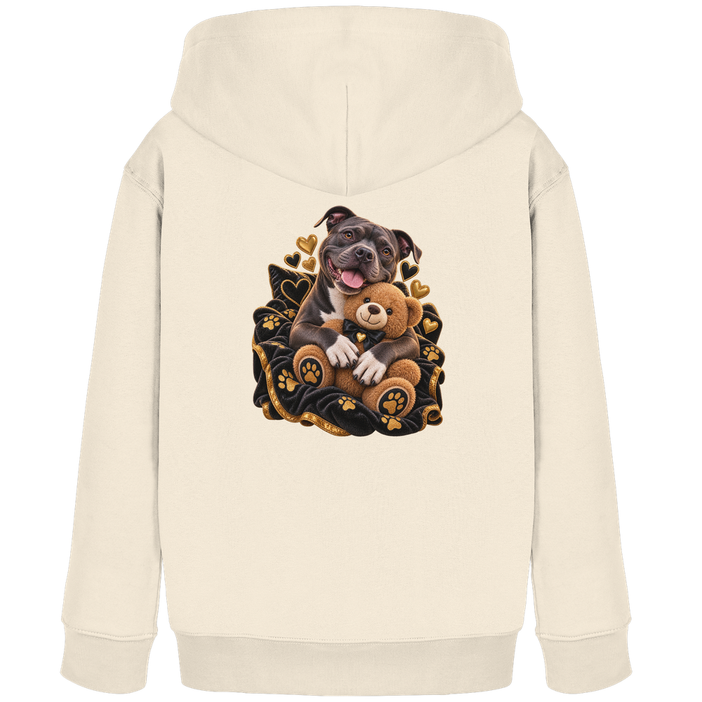 Staffordshire Bullterrier - Cuddle - Kids Organic Hoodie – Bild 7