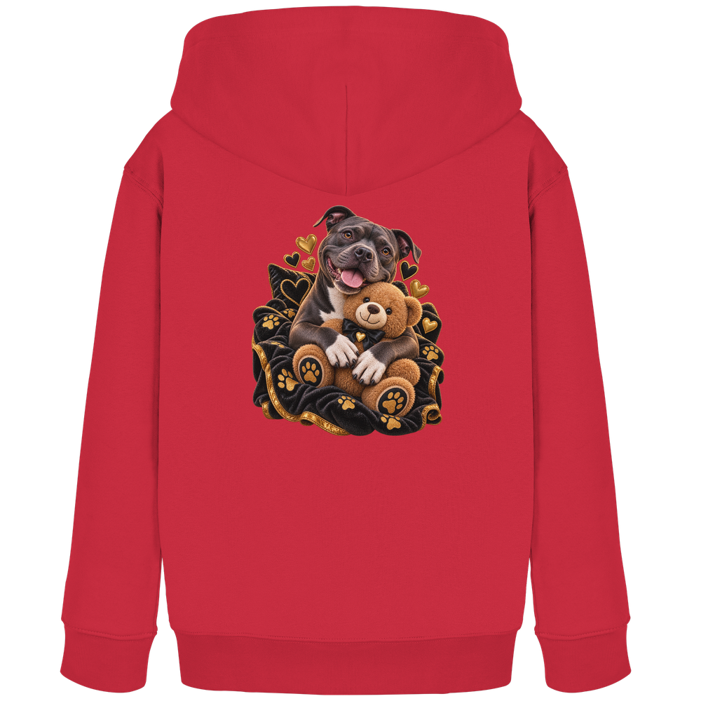 Staffordshire Bullterrier - Cuddle - Kids Organic Hoodie – Bild 5