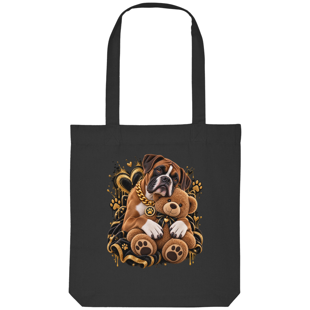 Boxer - Cuddle - Organic Tote-Bag – Bild 6