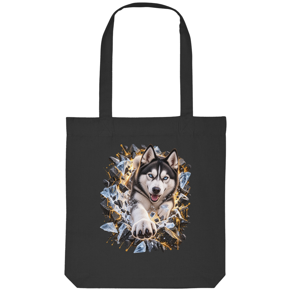 Husky - Breaking Through - Organic Tote-Bag