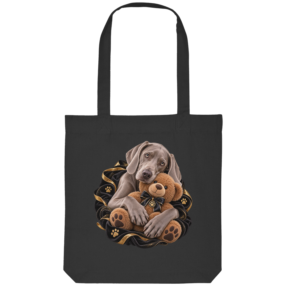 Weimaraner - Cuddle - Organic Tote-Bag – Bild 6