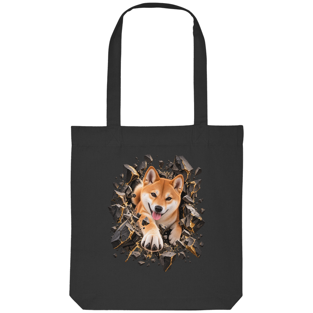 Shiba Inu - Breaking Through - Organic Tote-Bag – Bild 6