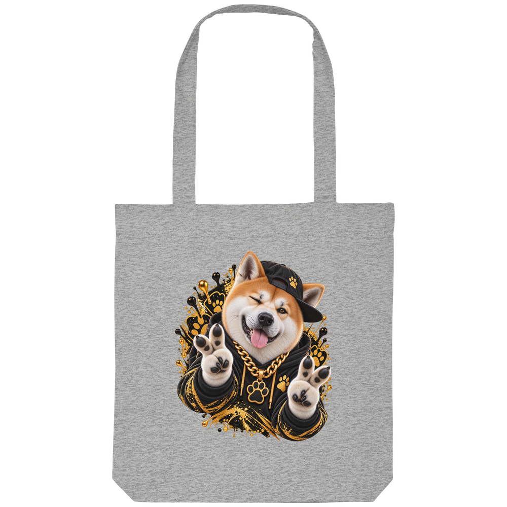 Akita - Funny - Organic Tote-Bag – Bild 4