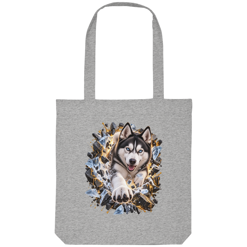 Husky - Breaking Through - Organic Tote-Bag