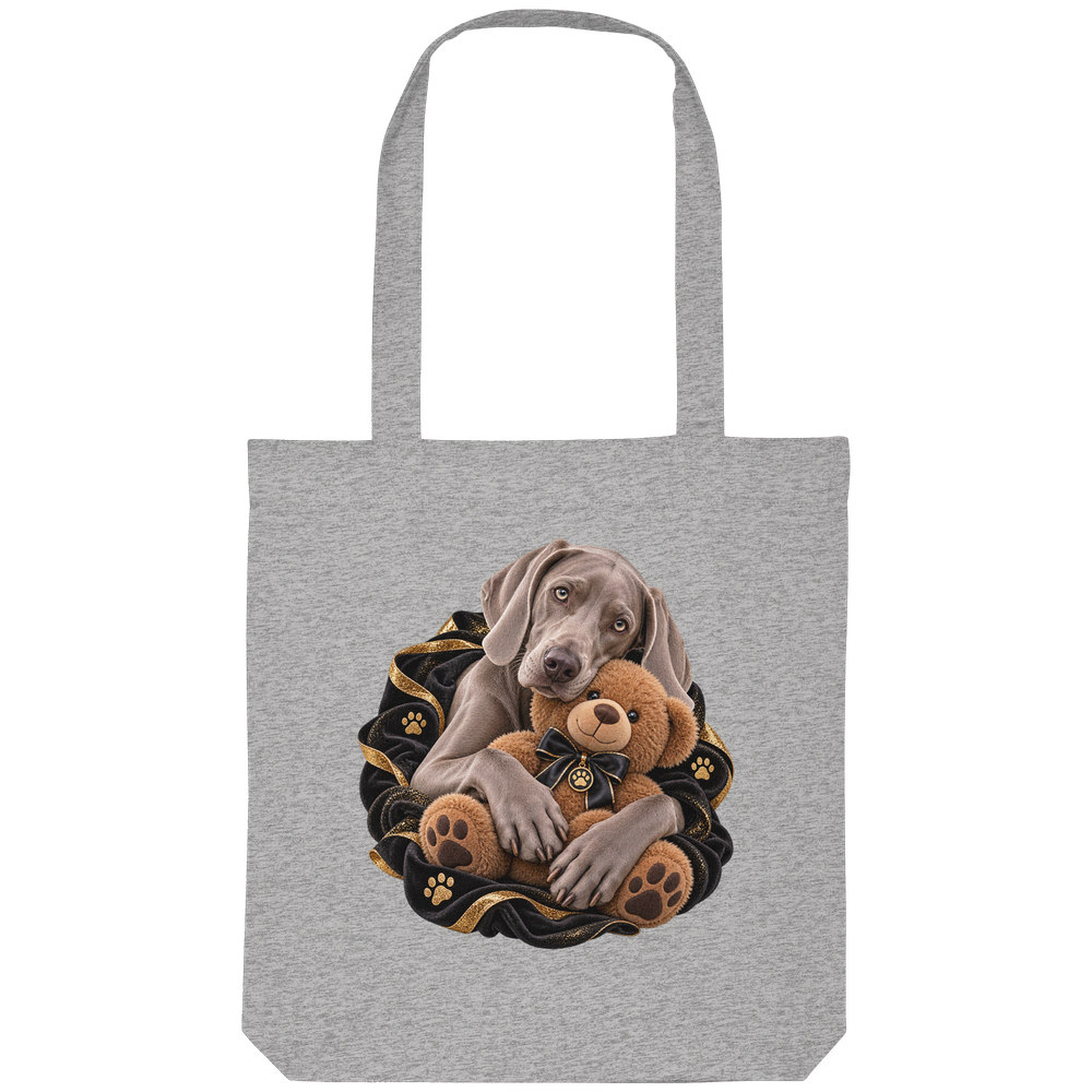 Weimaraner - Cuddle - Organic Tote-Bag – Bild 4