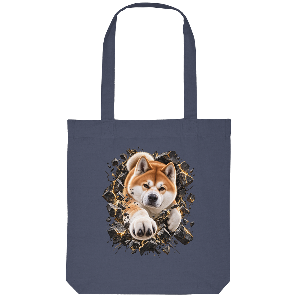 Akita - Breaking Through - Organic Tote-Bag – Bild 8