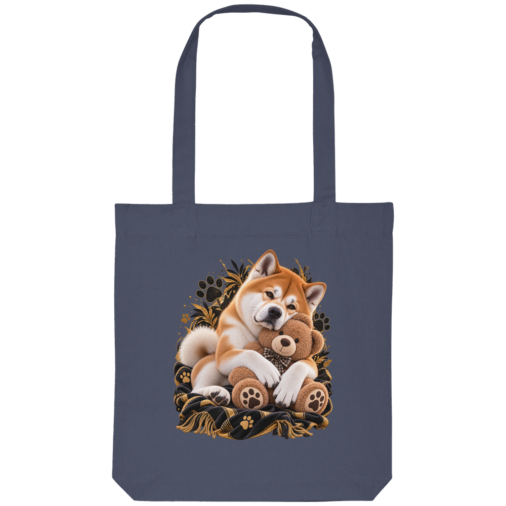 Akita - Cuddle - Organic Tote-Bag – Bild 8