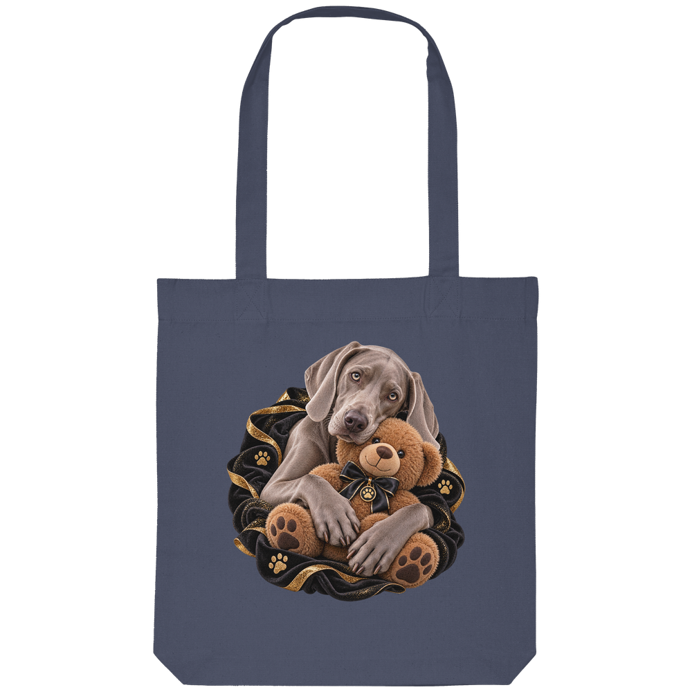 Weimaraner - Cuddle - Organic Tote-Bag – Bild 8