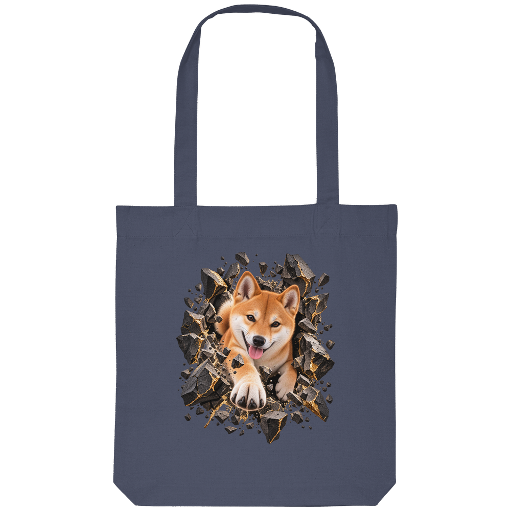 Shiba Inu - Breaking Through - Organic Tote-Bag – Bild 8