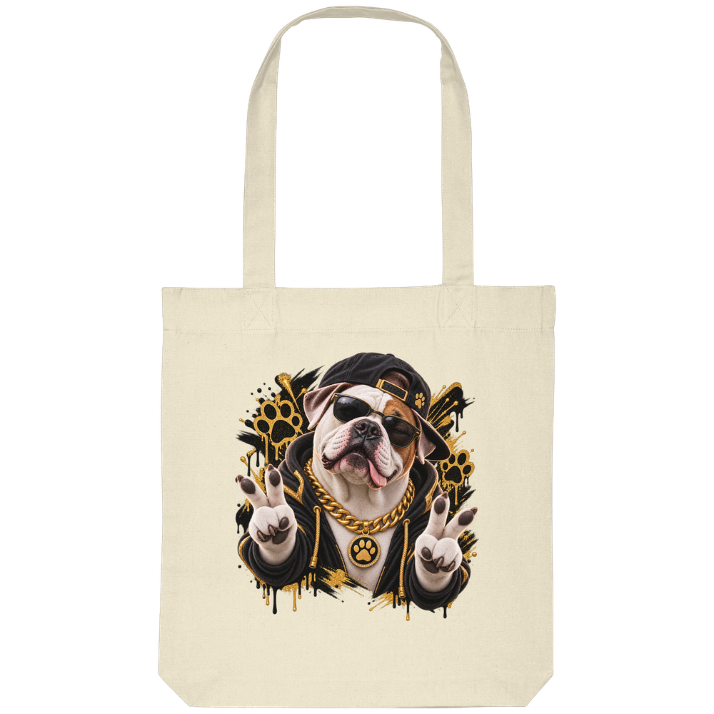 American Bulldog - Funny - Organic Tote-Bag – Bild 2