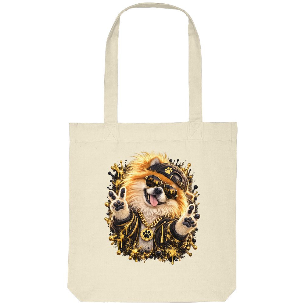Pomeranian - Funny - Organic Tote-Bag – Bild 6