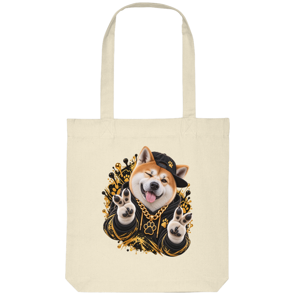 Akita - Funny - Organic Tote-Bag – Bild 2