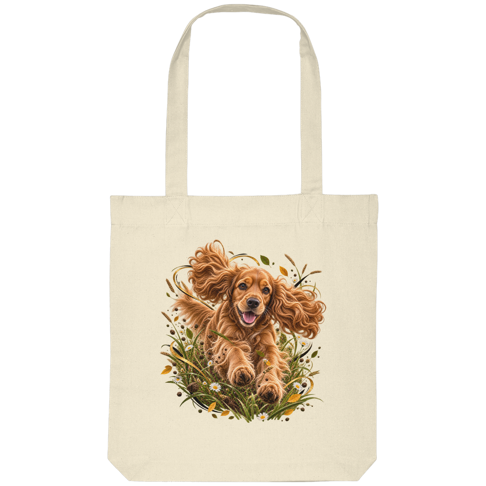 Cocker Spaniel - Power - Organic Tote-Bag – Bild 4