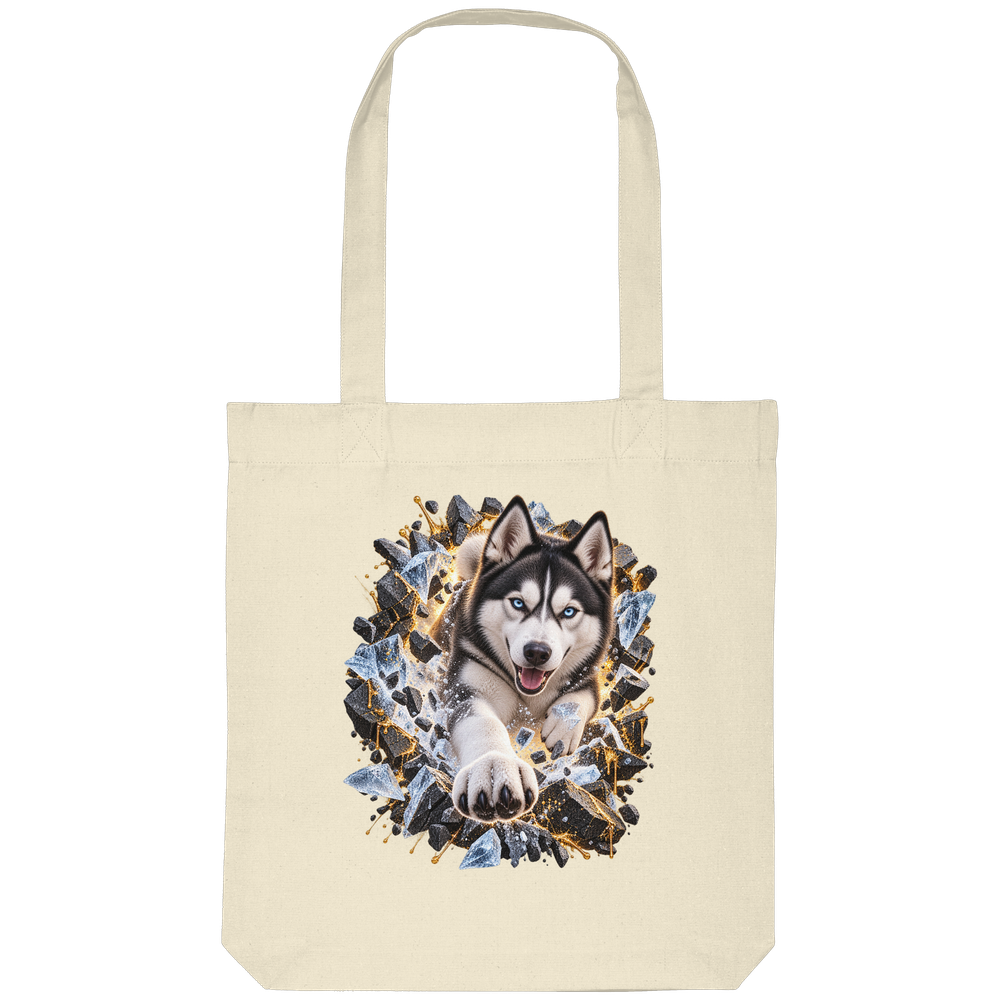Husky - Breaking Through - Organic Tote-Bag