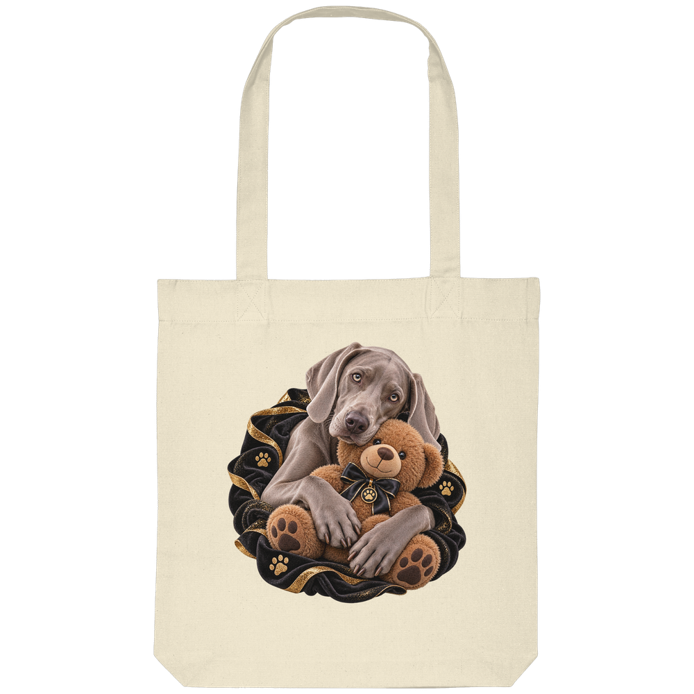 Weimaraner - Cuddle - Organic Tote-Bag – Bild 2