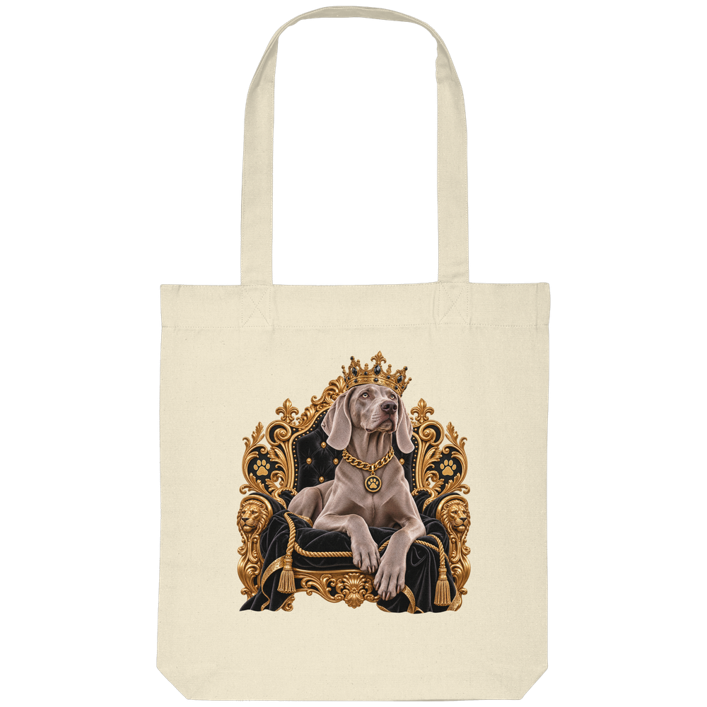 Weimaraner - King - Organic Tote-Bag – Bild 2