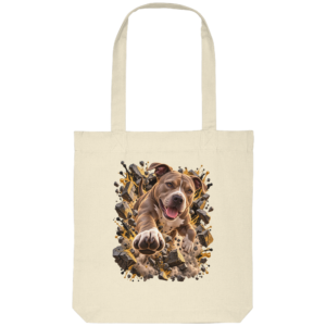 American Pitbull Terrier - Breaking Through - Organic Tote-Bag