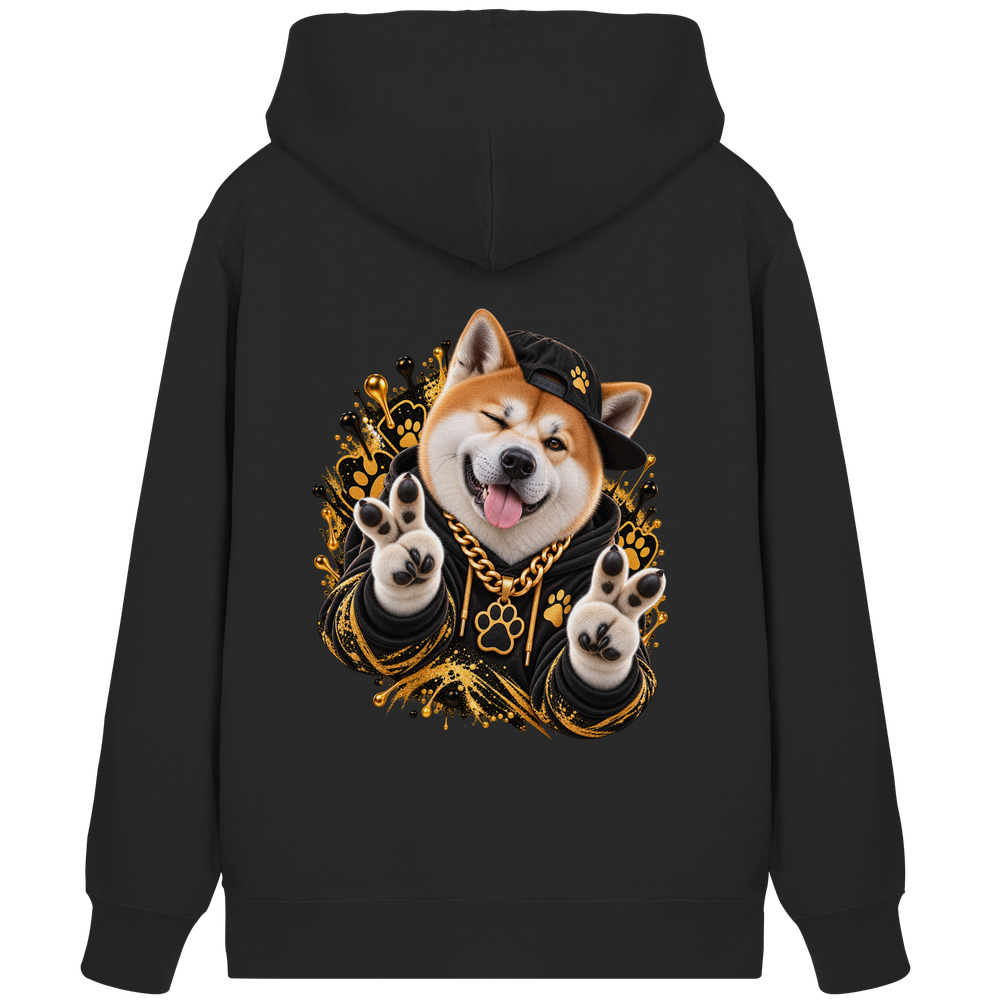 Akita - Funny - Organic Zipper – Bild 2