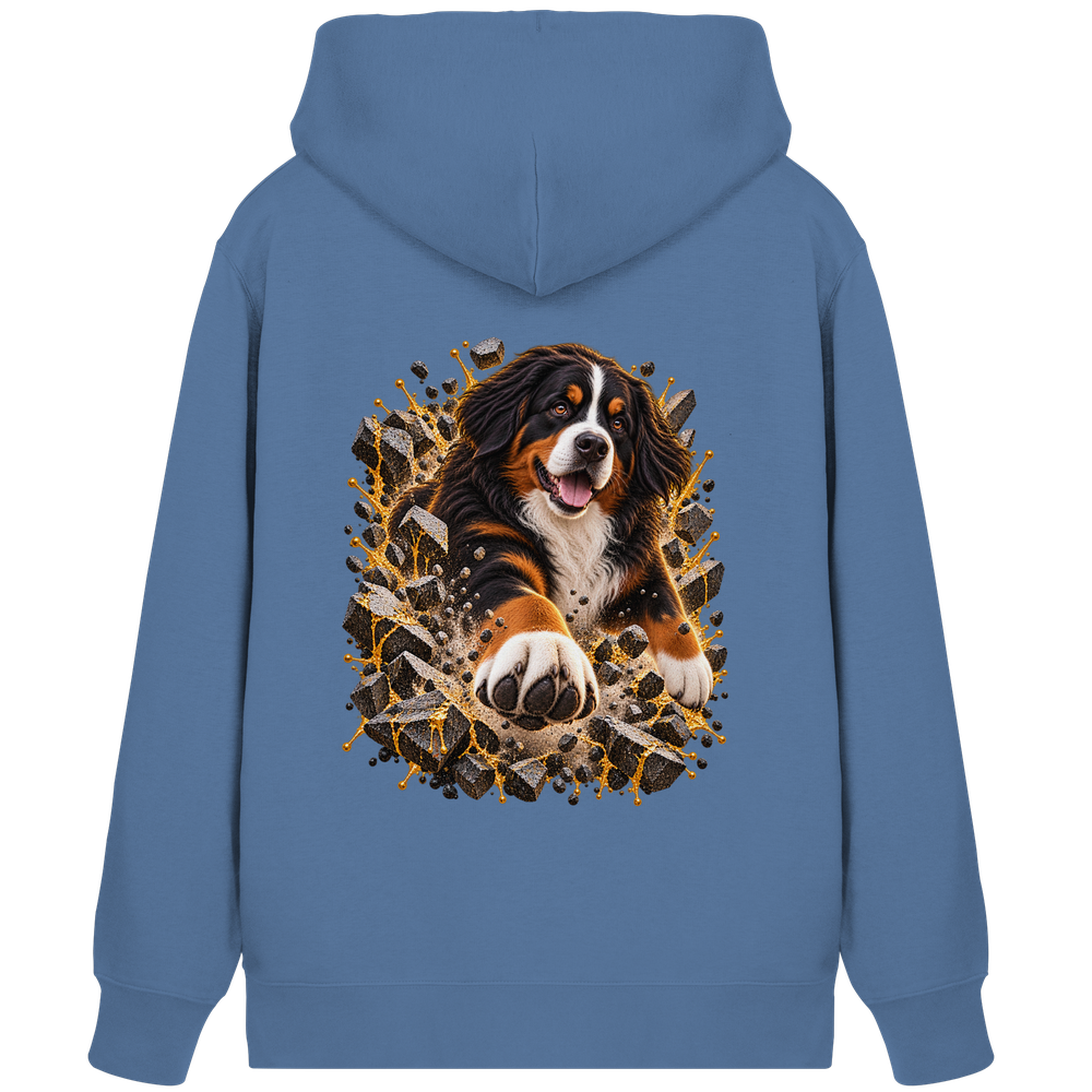 Berner Sennenhund - Breaking Through - Organic Zipper – Bild 6