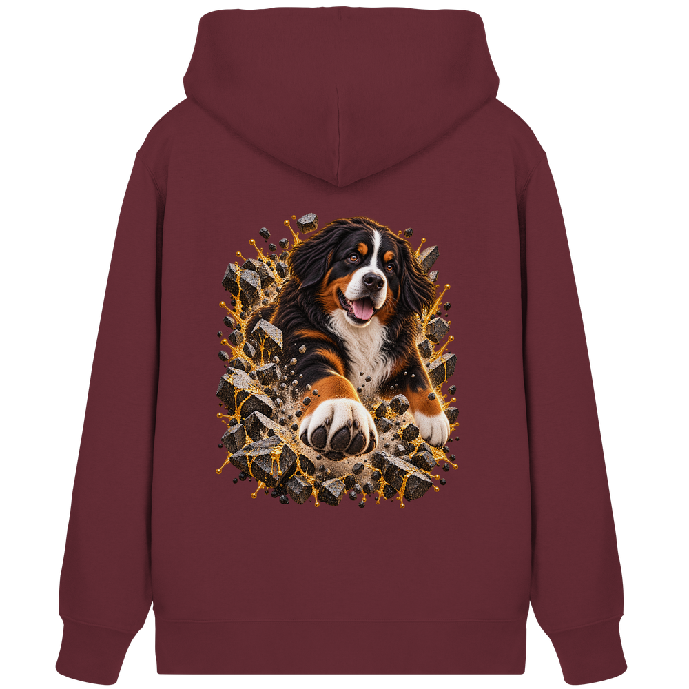 Berner Sennenhund - Breaking Through - Organic Zipper – Bild 5