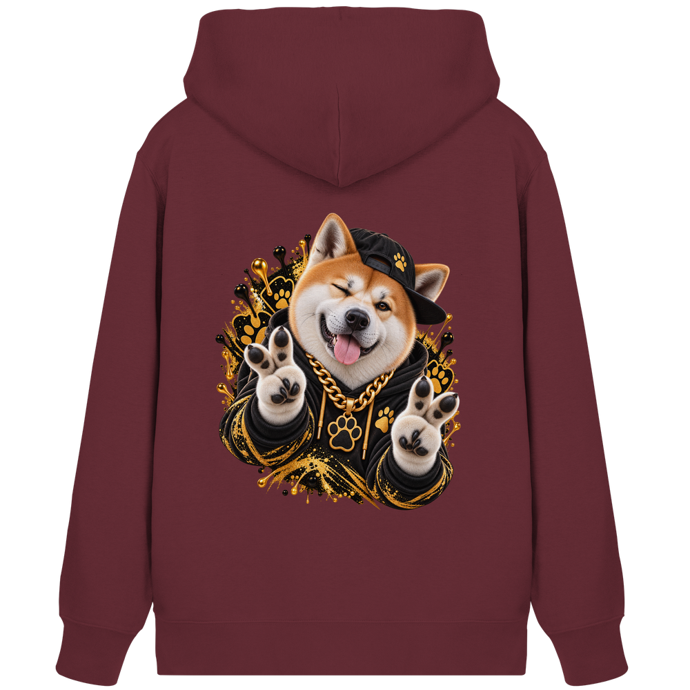 Akita - Funny - Organic Zipper – Bild 5