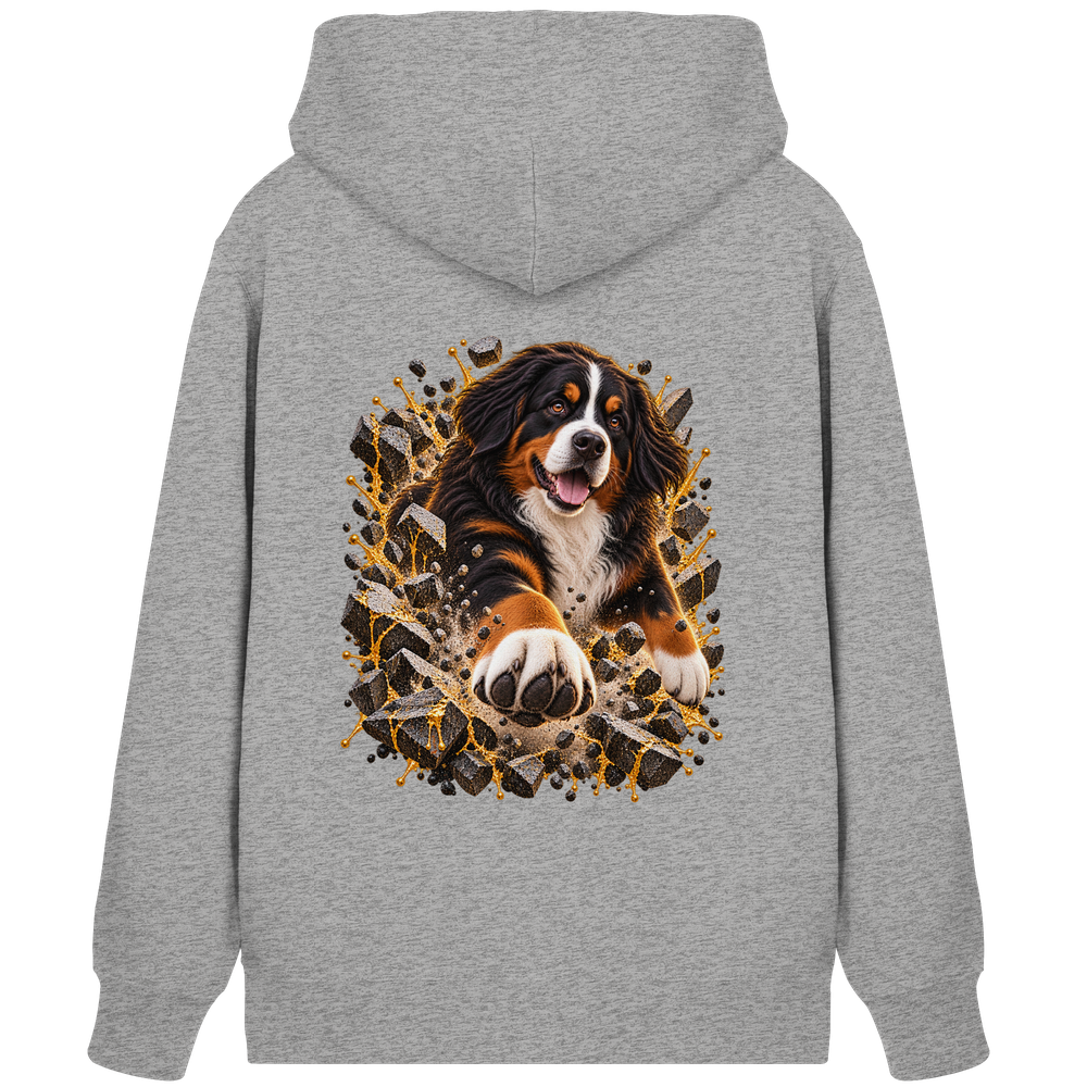 Berner Sennenhund - Breaking Through - Organic Zipper – Bild 4