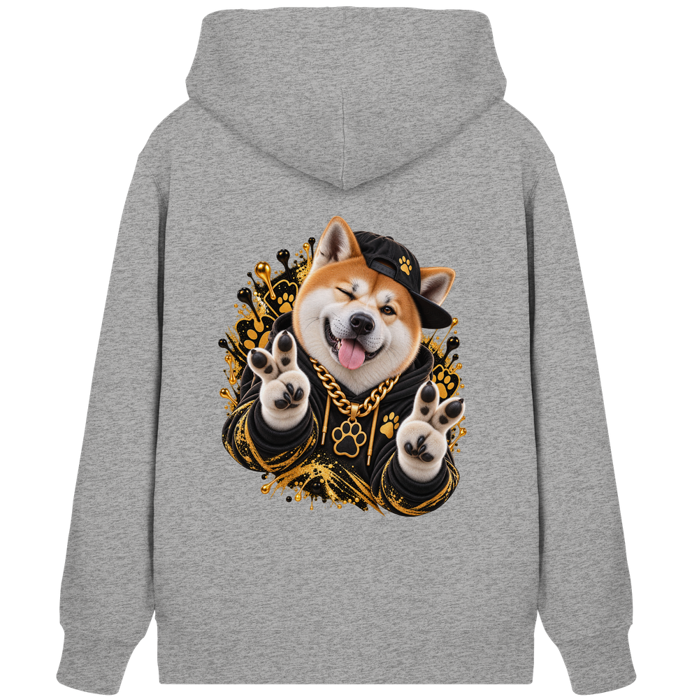Akita - Funny - Organic Zipper – Bild 4