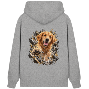 Golden Retriever - Breaking Through - Organic Zipper