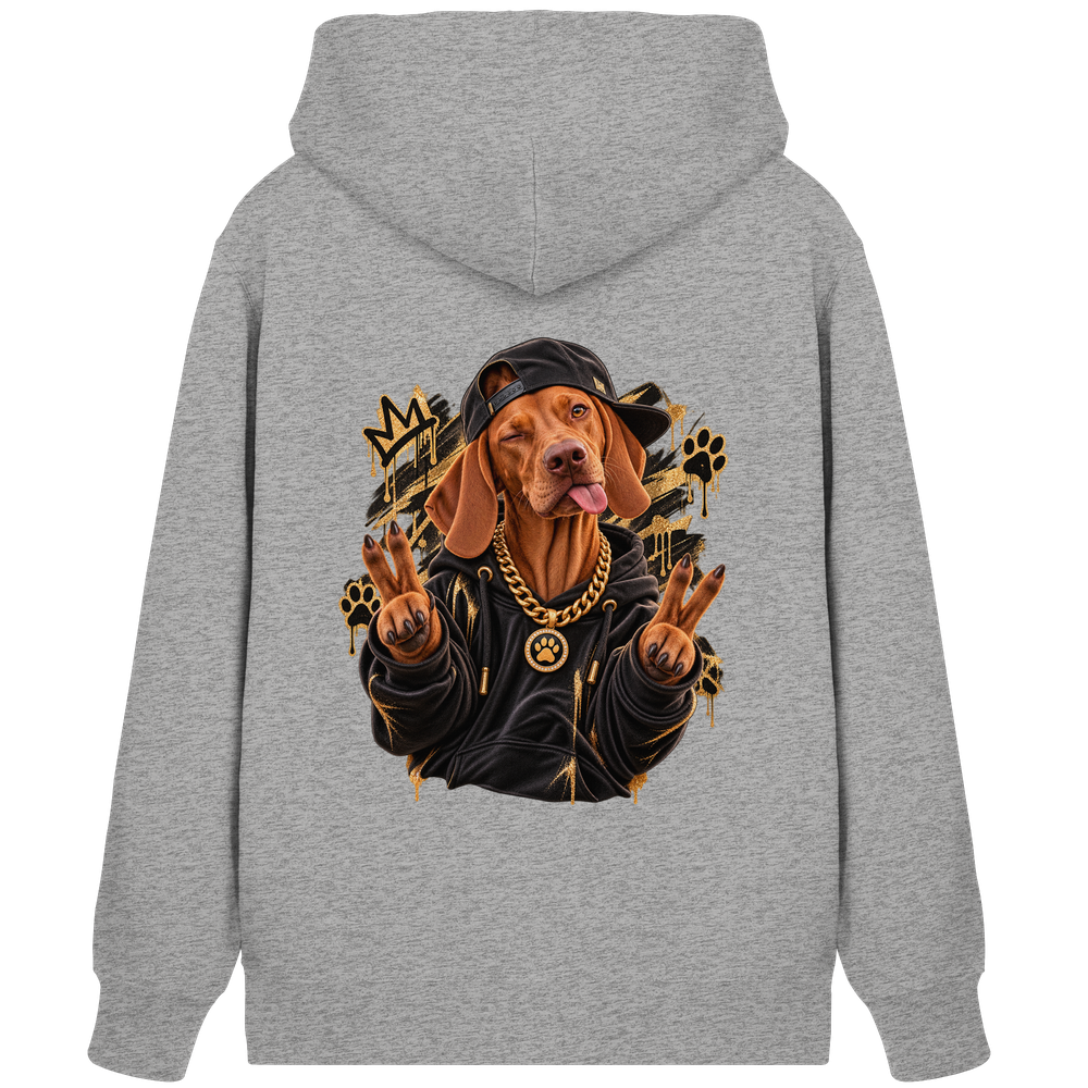 Vizsla - Funny - Organic Zipper – Bild 4