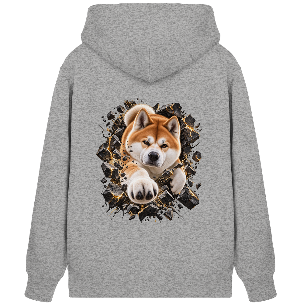 Akita - Breaking Through - Organic Zipper – Bild 4