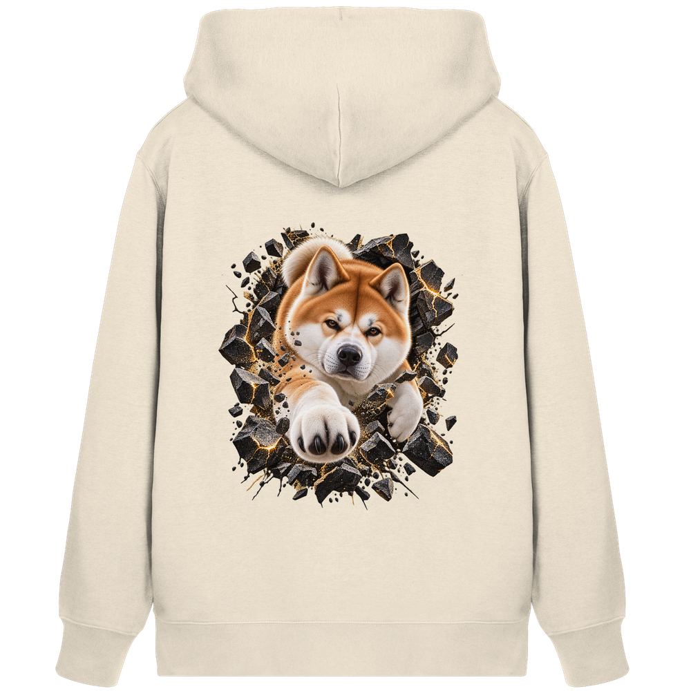 Akita - Breaking Through - Organic Zipper – Bild 2