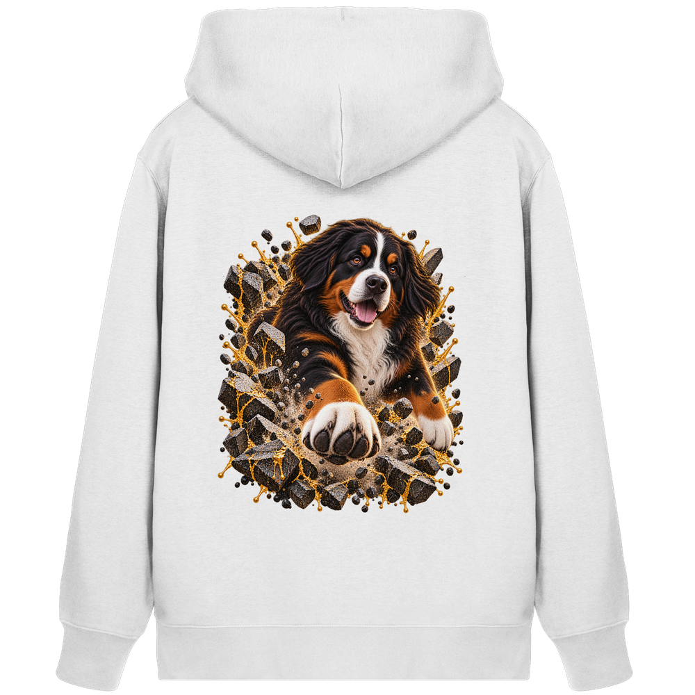 Berner Sennenhund - Breaking Through - Organic Zipper – Bild 3