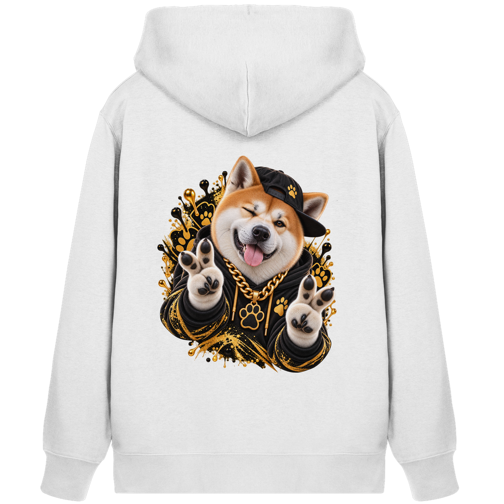Akita - Funny - Organic Zipper – Bild 3