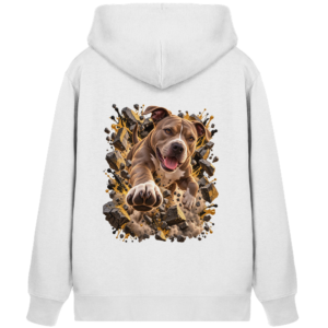 American Pitbull Terrier - Breaking Through - Organic Zipper
