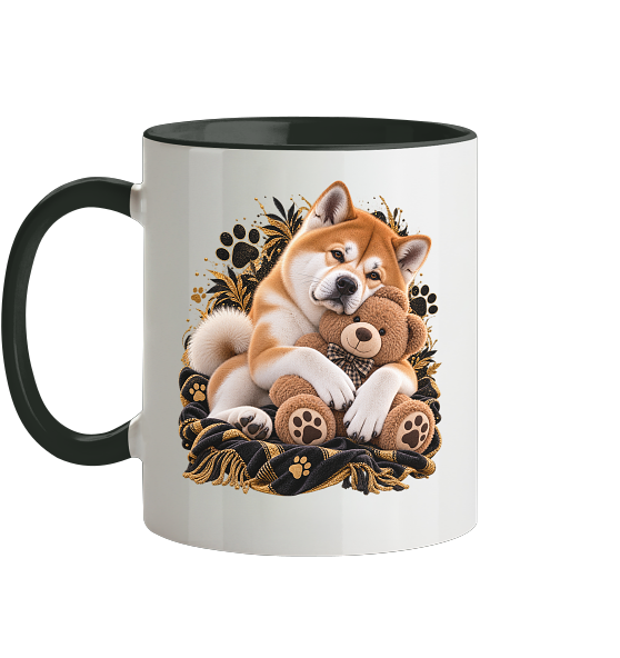 Akita - Cuddle - Tasse zweifarbig – Bild 4