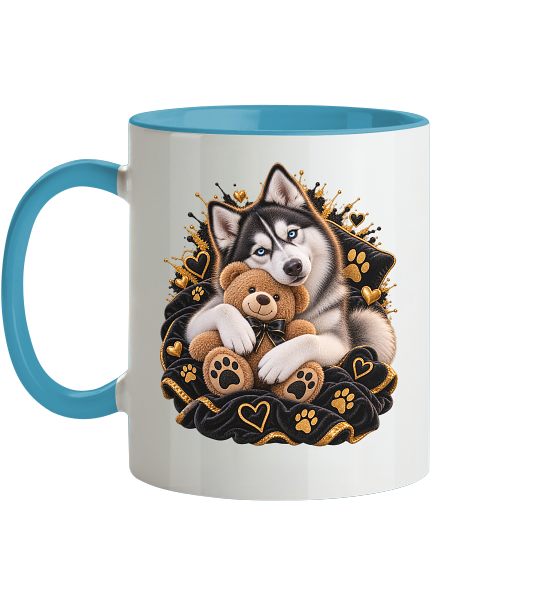Husky - Cuddle - Tasse zweifarbig