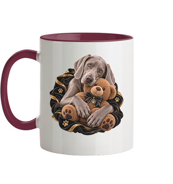 Weimaraner - Cuddle - Tasse zweifarbig – Bild 2