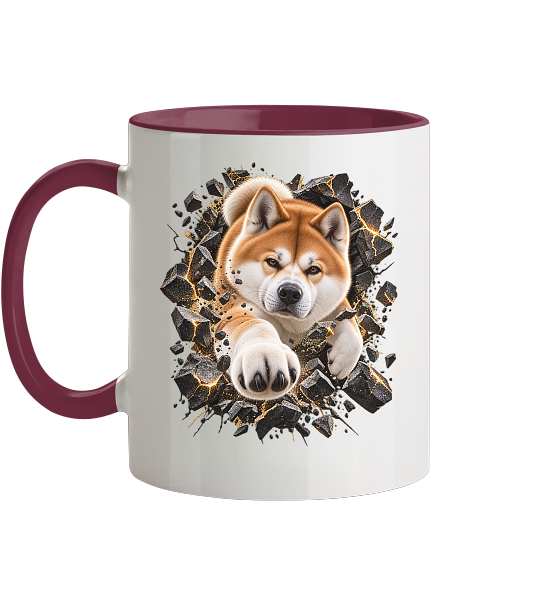 Akita - Breaking Through - Tasse zweifarbig – Bild 2