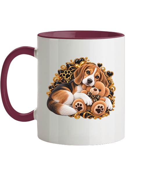 Beagle - Cuddle - Tasse zweifarbig – Bild 2