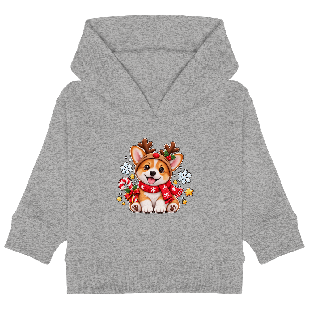 Little Reindeer - Baby Organic Hoodie – Bild 2