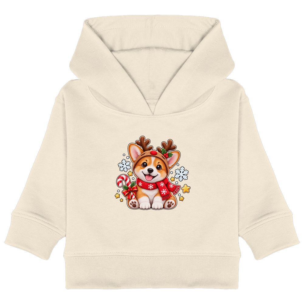 Little Reindeer - Baby Organic Hoodie – Bild 3