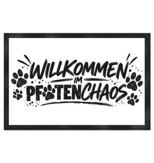 Willkommen im Pfotenchaos - Fußmatte 60x40cm