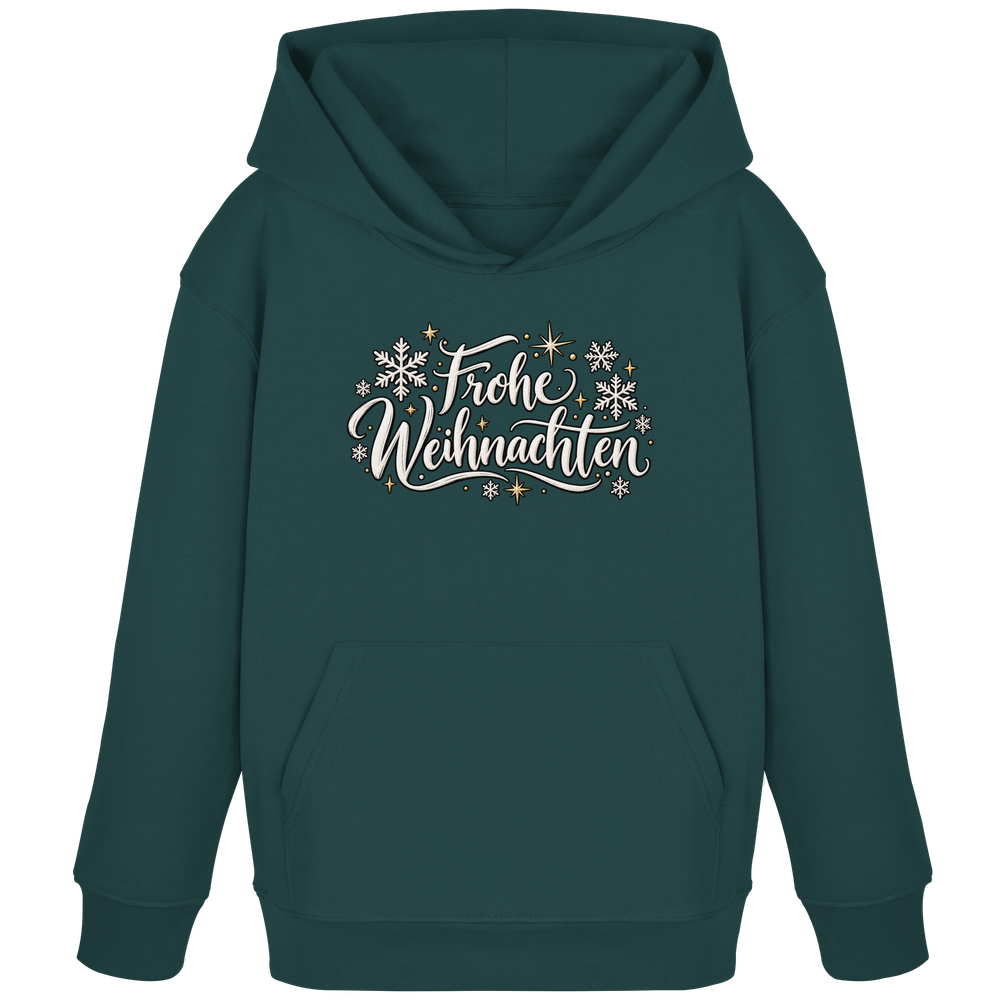 Frohe Weihnachten - Kids Organic Hoodie – Bild 7