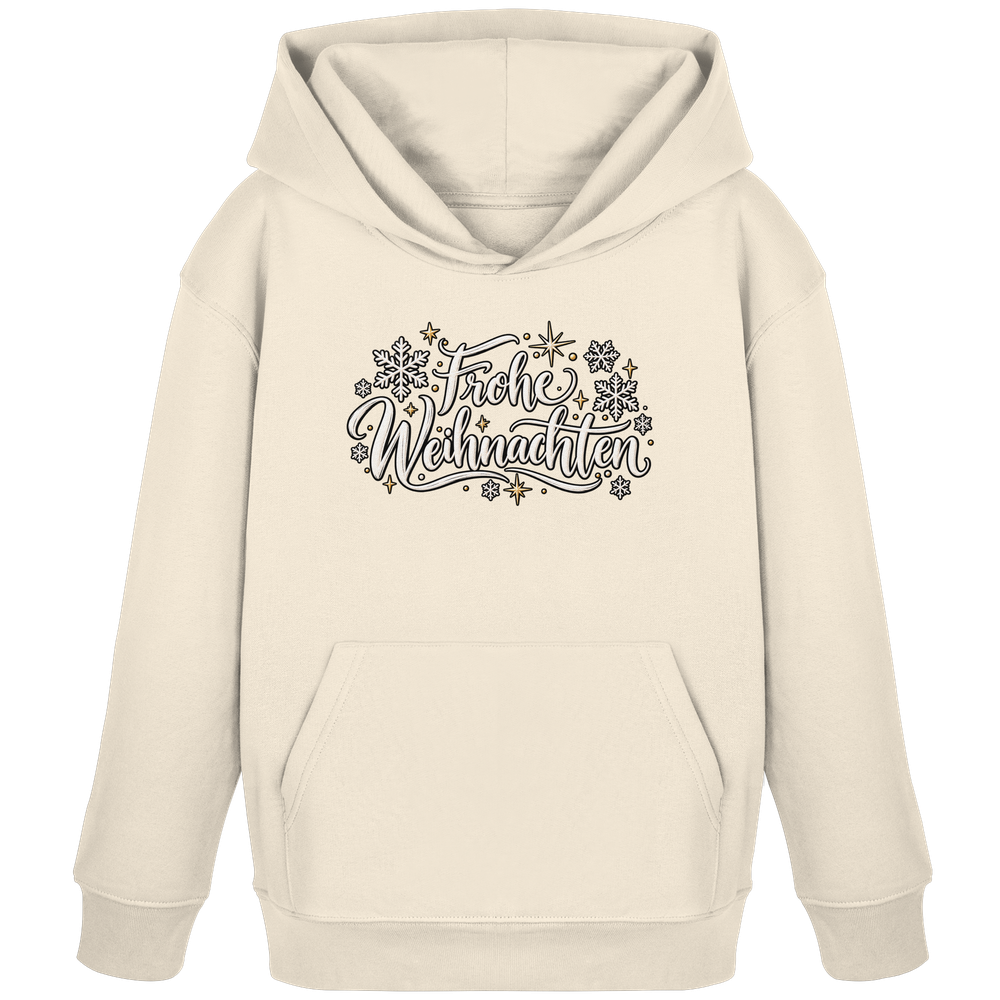 Frohe Weihnachten - Kids Organic Hoodie – Bild 6