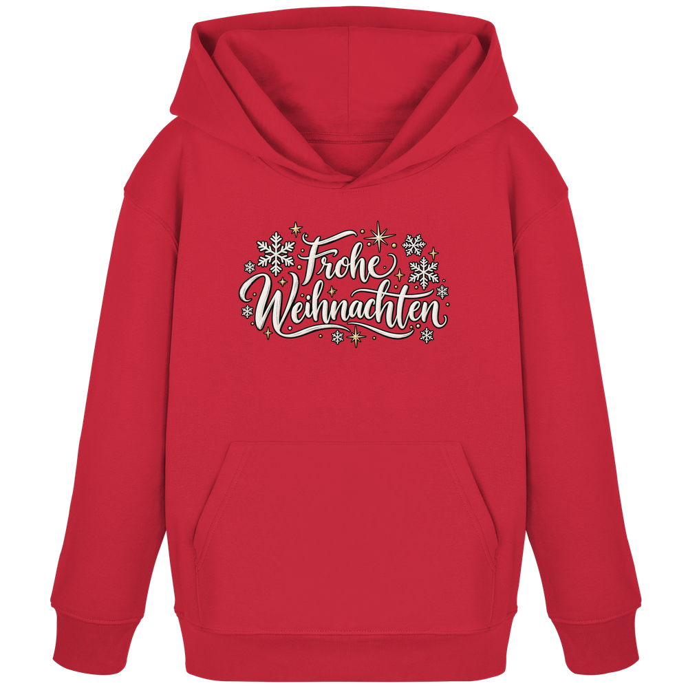 Frohe Weihnachten - Kids Organic Hoodie – Bild 4
